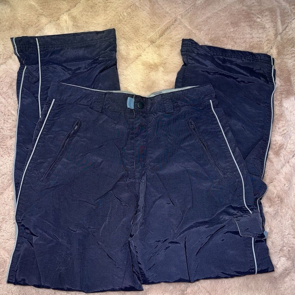 vintage aeropostale nylon snow pants athletic pants women’s size 6 / XS/S blue
